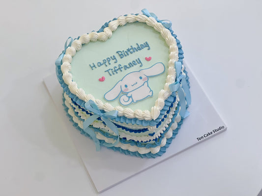 Cinnamoroll Heart Cake