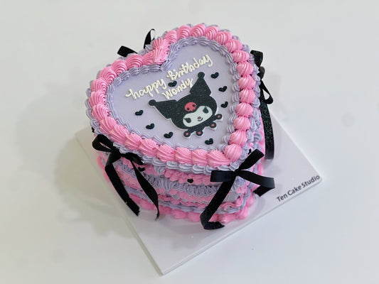 Kuromi Heart Cake