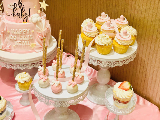 Little Bow Pink Cake Pops (12pcs)