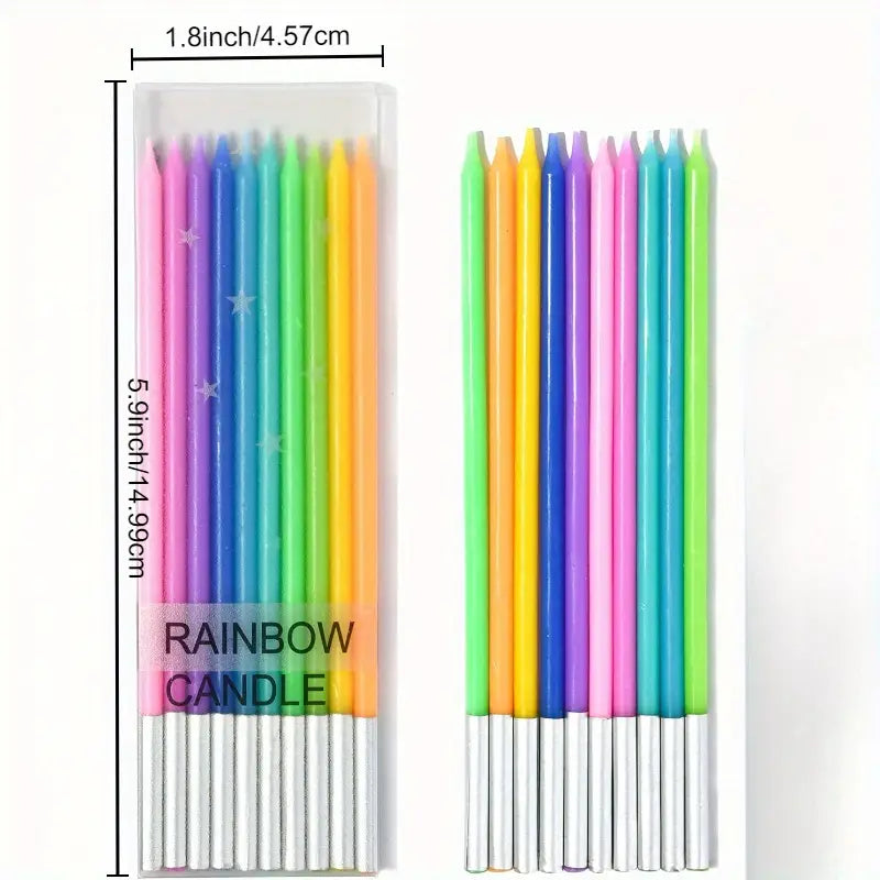 Rainbow Candles (10)