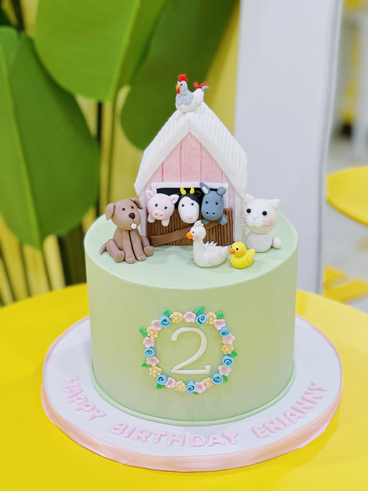 Farm Animals Cake
