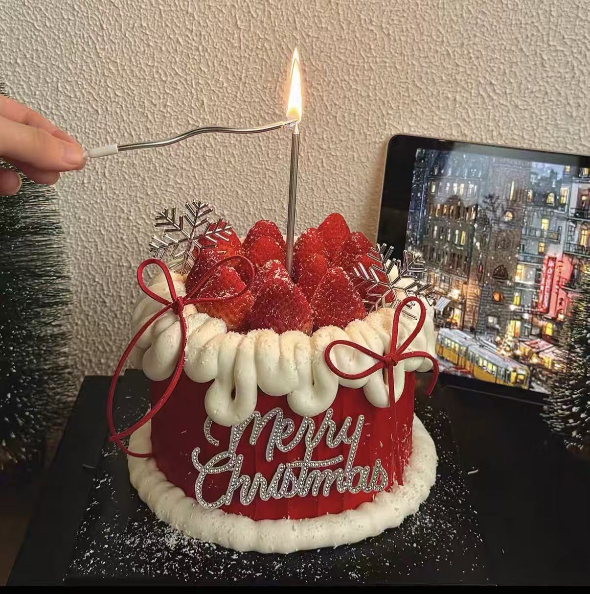 Red Christmas Cake