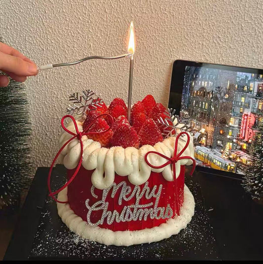 Red Christmas Cake