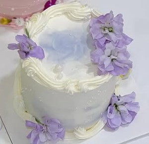 Purple Floral Mini Cake